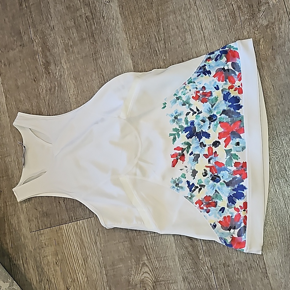 Adidas by Stella McCartney floral run tank top size large